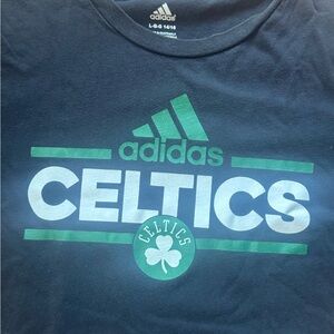 Adidas Kids Celtics Tee - black and Green
